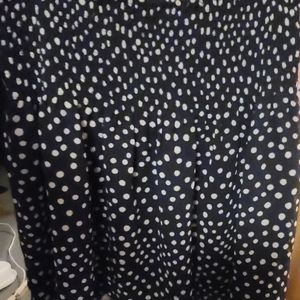 Loft polka dot skirt